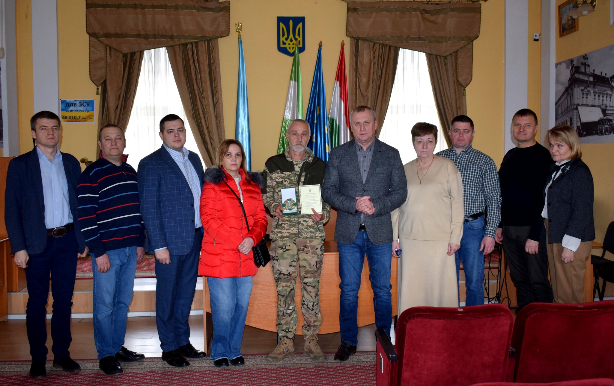 Magyar katona vehette át a Beregszászi Városi Tanács kitüntetését