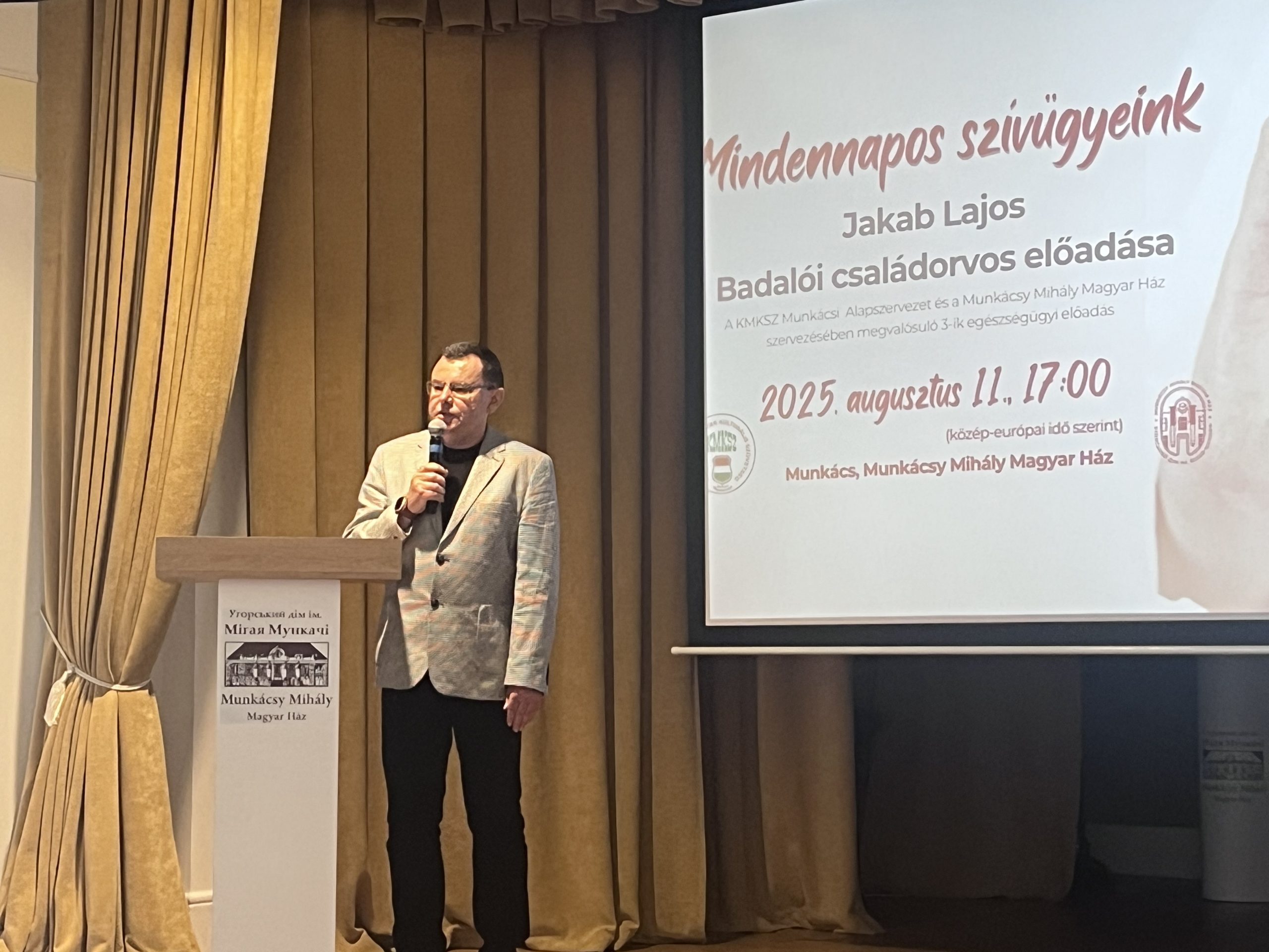 У Мукачеві серію лекцій про здоров’я продовжив виступ Людвіга Якоба